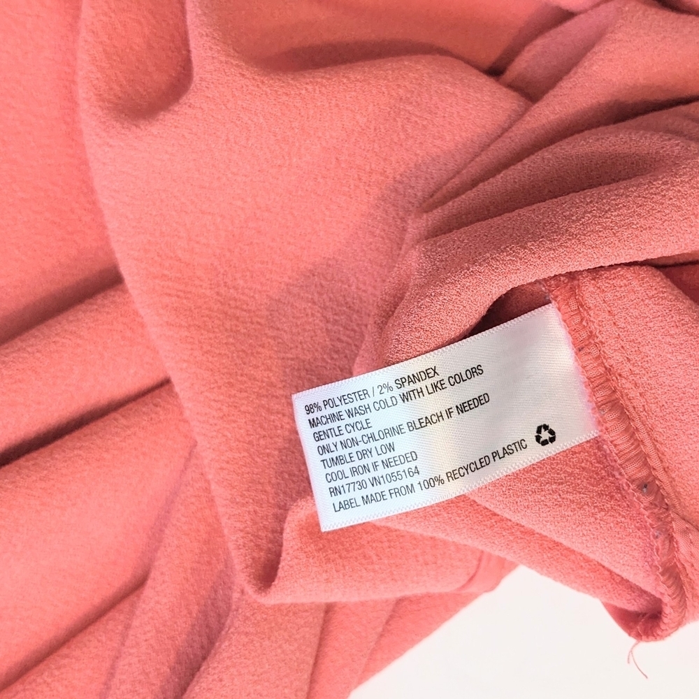 ⚡Women Merona Coral Tie-Neck Sleeveless Smocked Dress - Picture 4 of 4